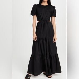 WAYF plaza cut out tiered maxi dress